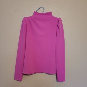 Anne Taylor Long Sleeve Blouse, Pink, size XS